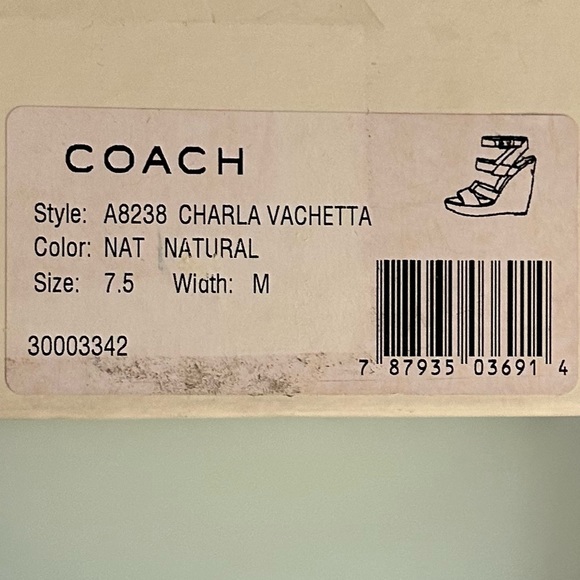 Coach Wedge  shoes 7.5 - Picture 7 of 10